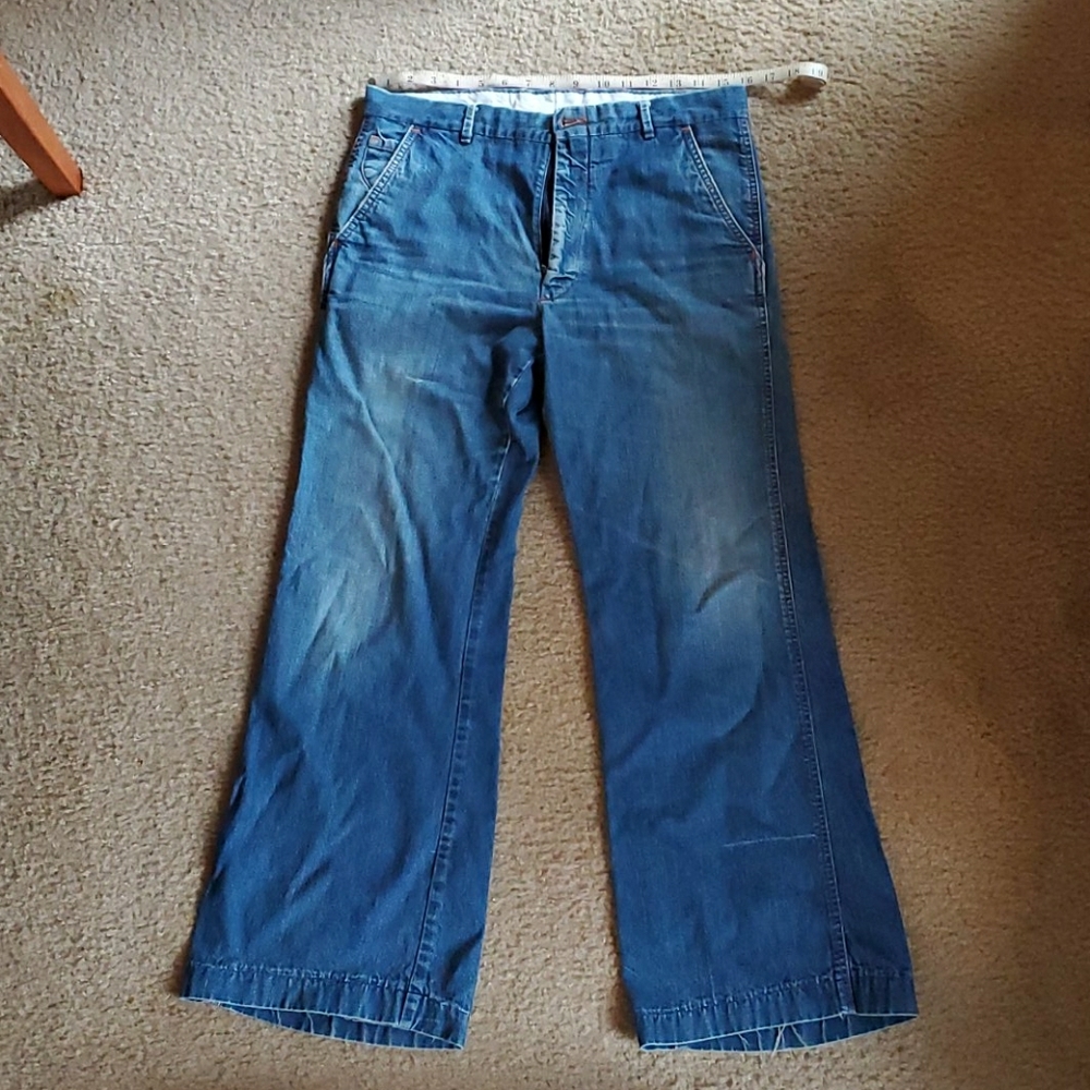Levi's Blue Flare Wide Leg Jeans